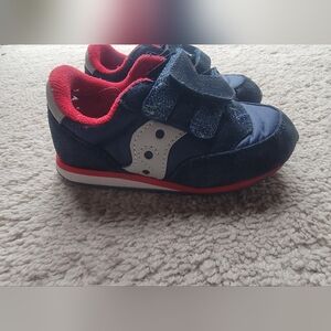 Saucony Kids Blue and Red Sneakers